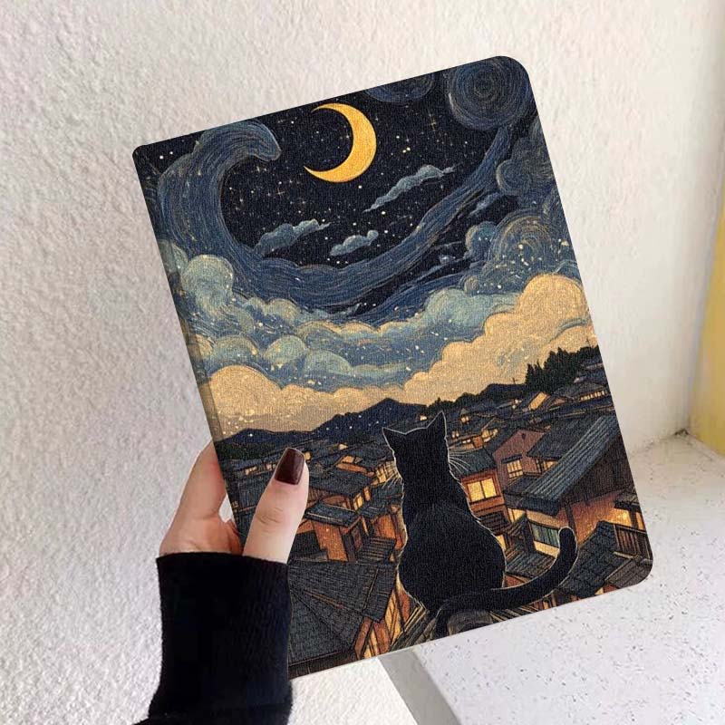 Lenovo Tablet P12 Accessories - Oil Painting Cat Panda For Xiaoxin