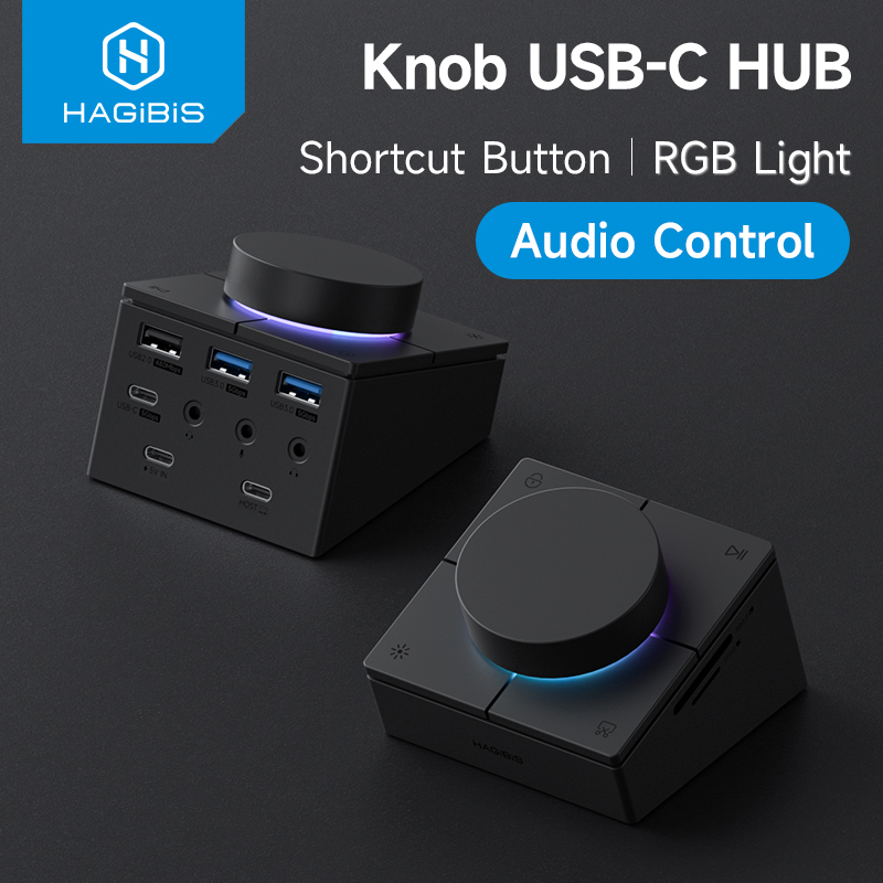 Usb Hub Type C - Hagibis Knob USB C Hub With