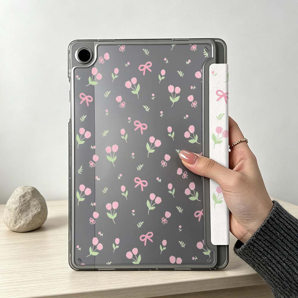 Pink Flower Bow Pattern For Sa - Remarkable Tablet Accessories 评论和价格