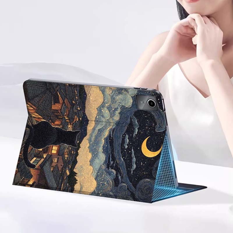 Oil Painting Cat Panda For Xia - Lenovo Tablet P12 Accessories 评论和价格