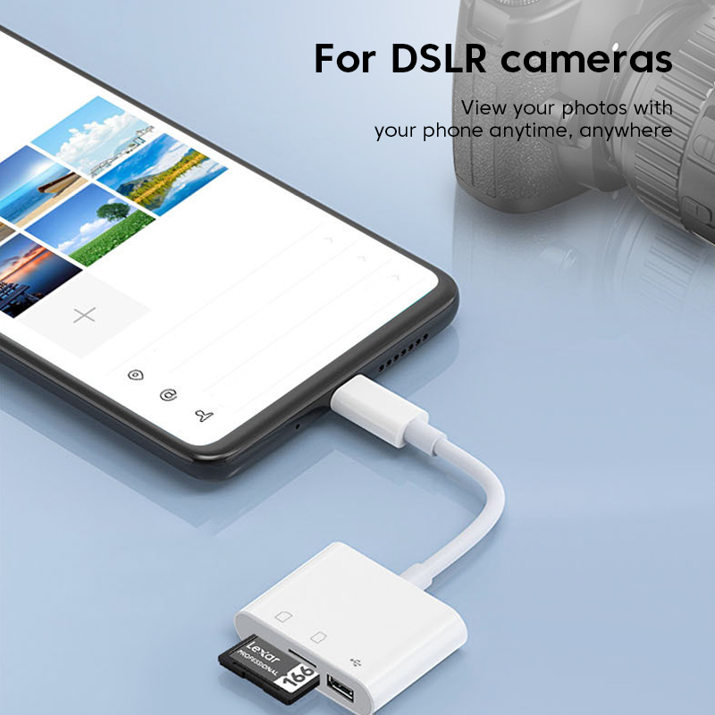 3in-1 Type-C Card Reader OTG S - Microsd Card Tablet 评论和价格