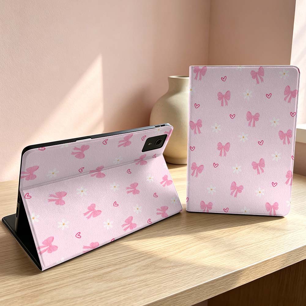 Pink bow pattern For Lenovo Xi - Lenovo Tablet P12 Accessories 评论和价格