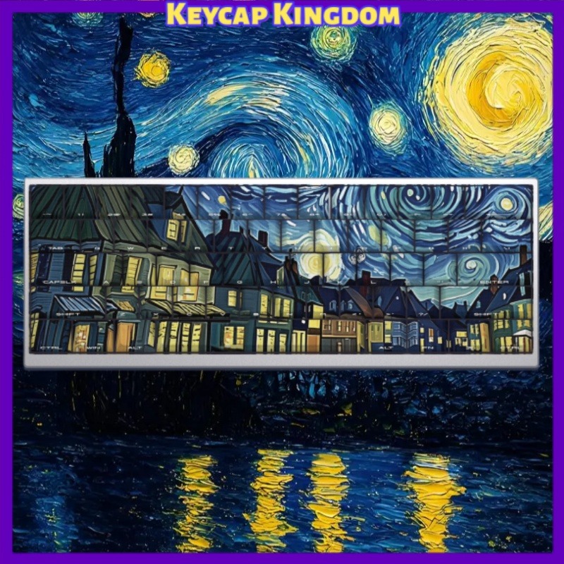 Van Gogh Starry Sky Theme Keyc - Tablet Accessories For Gaming 评论和价格