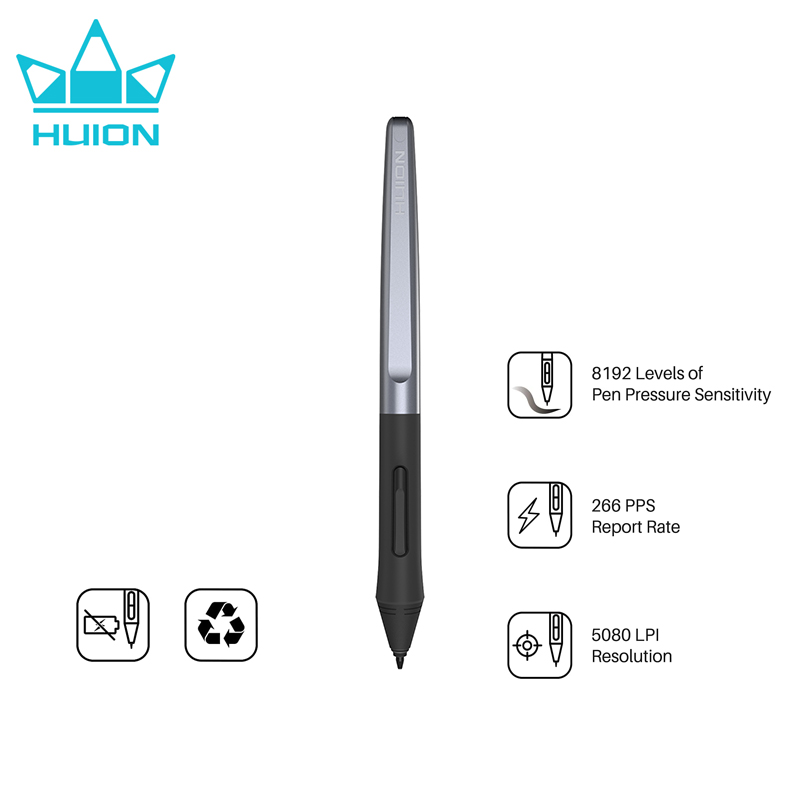 HUION PW100 Battery-Free Stylu - Huion Tablet Accessories 评论和价格