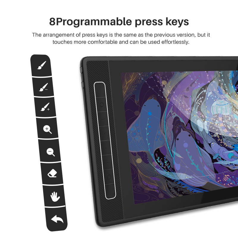 HUION KAMVAS Pro 16 2.5K QHD D - Huion Tablet Accessories 评论和价格