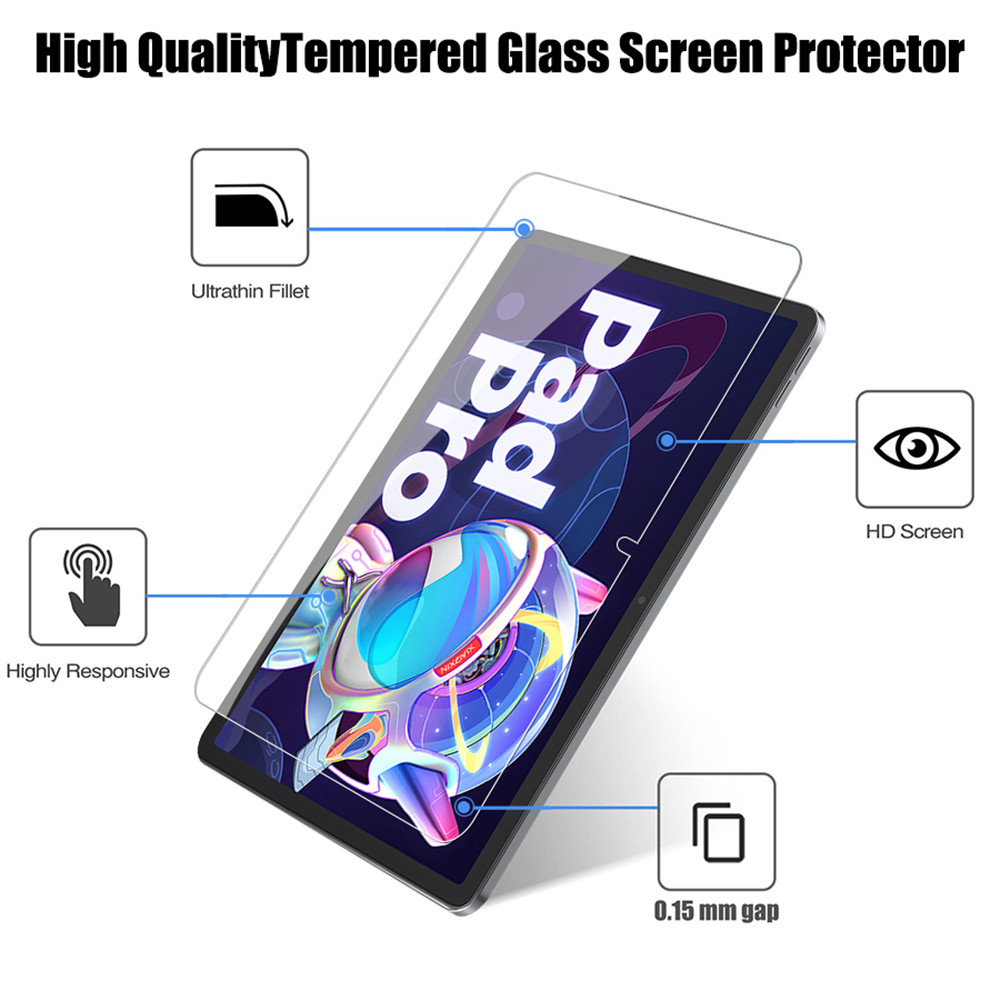 2PCS Tempered Glass Screen Pro - Lenovo Tablet P12 Accessories 评论和价格