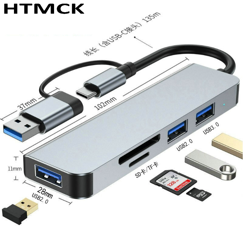 8 in 2 USB C Hub Multi Port Do - Microsd Card Tablet 评论和价格