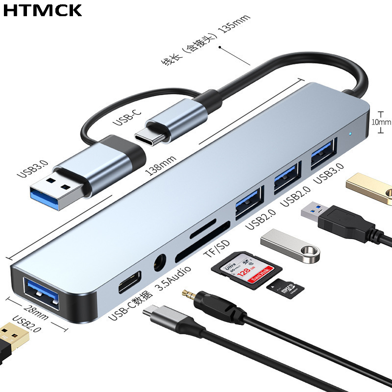 8 in 2 USB C Hub Multi Port Do - Microsd Card Tablet 评论和价格