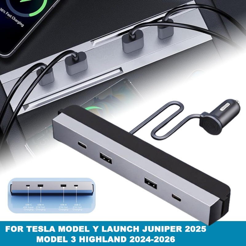 Center Console Car Adapter Mul - Usb Hub Type C 评论和价格