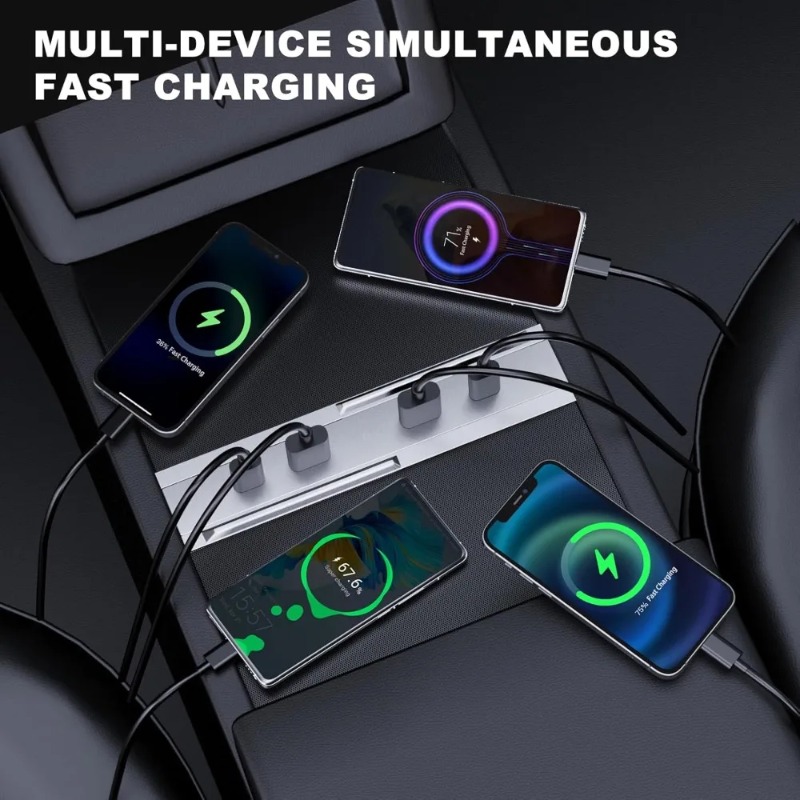 Center Console Car Adapter Mul - Usb Hub Type C 评论和价格