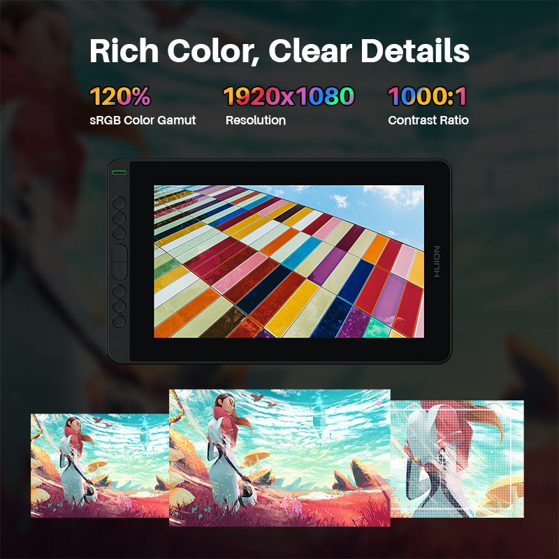 HUION Kamvas 12 Graphic Tablet - Huion Tablet Accessories 评论和价格