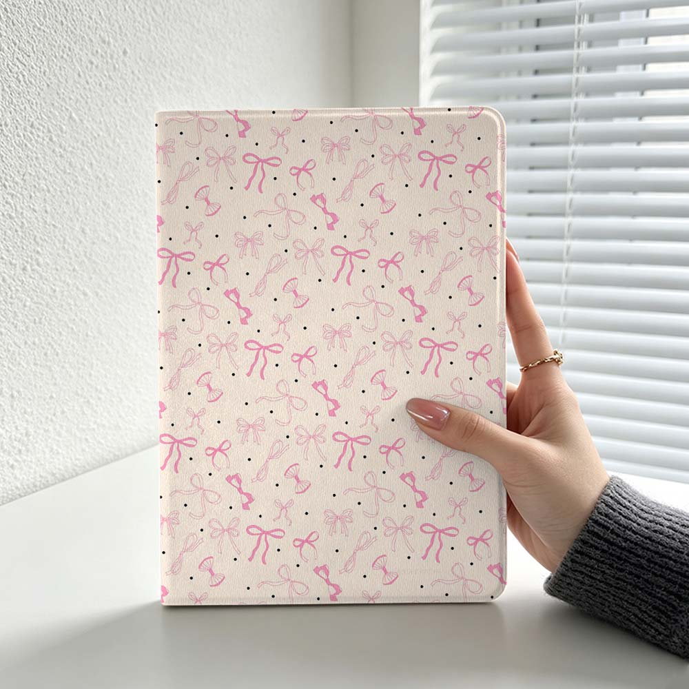 Minimalist Pink Bow Pattern Fo - Lenovo Tablet P12 Accessories 评论和价格