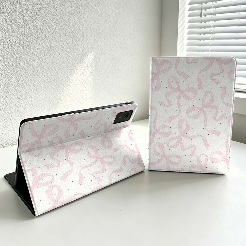 Minimalist Pink Bow Pattern Fo - Lenovo Tablet P12 Accessories 评论和价格