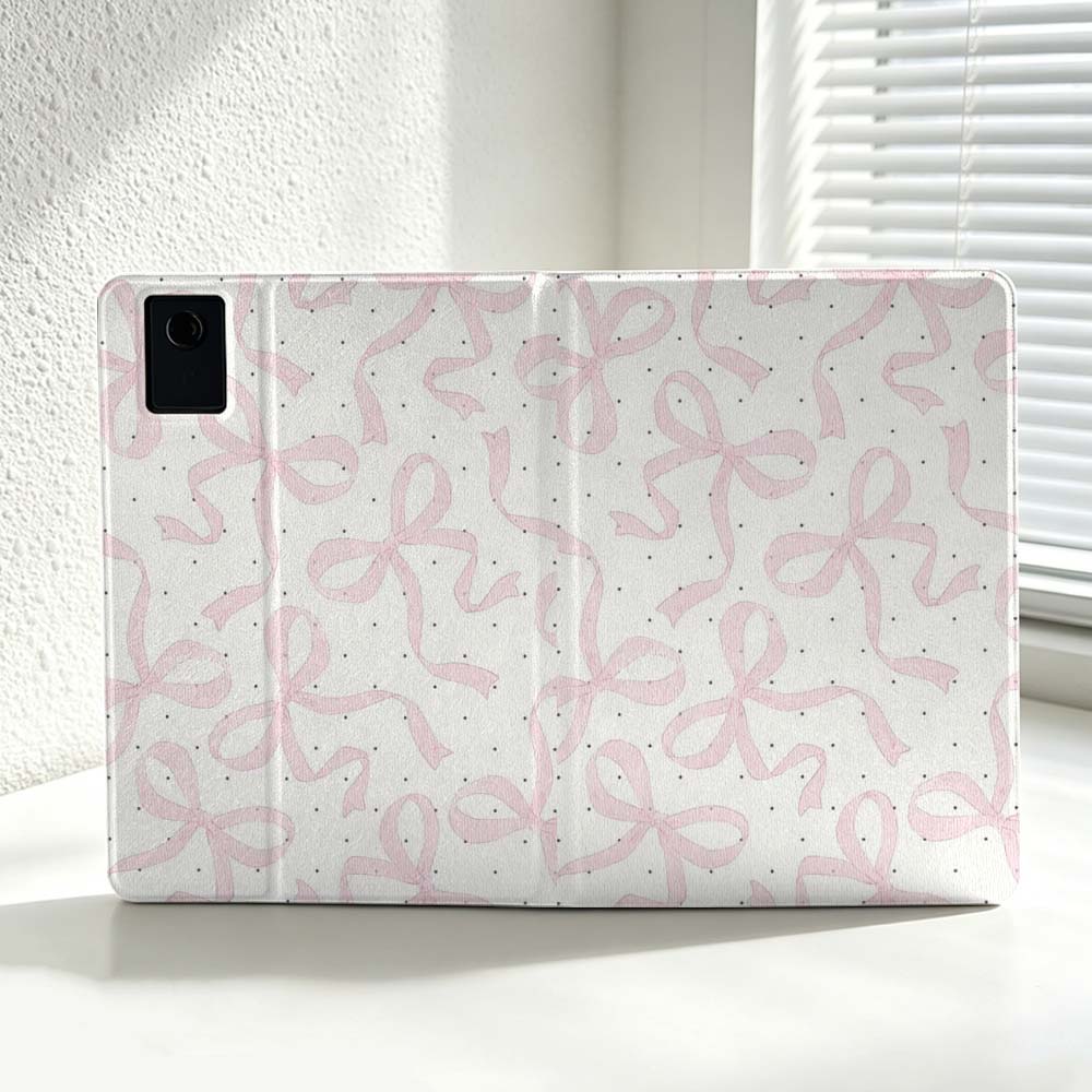 Minimalist Pink Bow Pattern Fo - Lenovo Tablet P12 Accessories 评论和价格