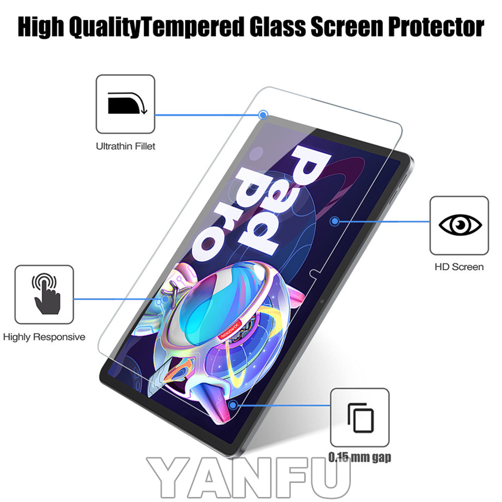 2PCS Tempered Glass Screen Pro - Lenovo Tablet P12 Accessories 评论和价格