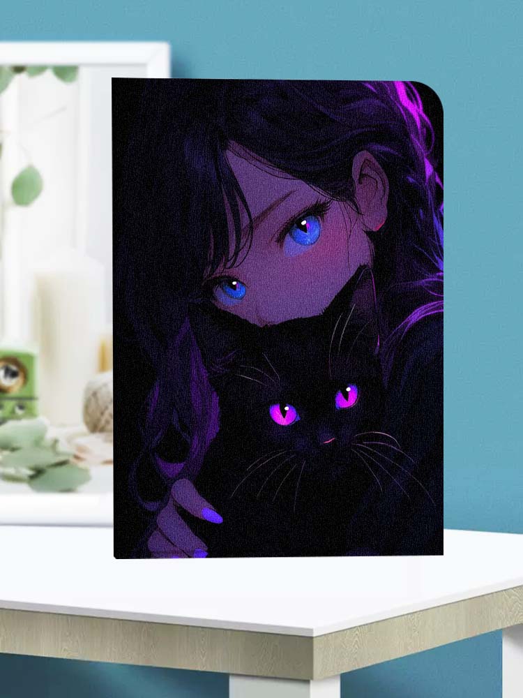 Cartoon Cat Girl Eyes Soft For - Lenovo Tablet P12 Accessories 评论和价格