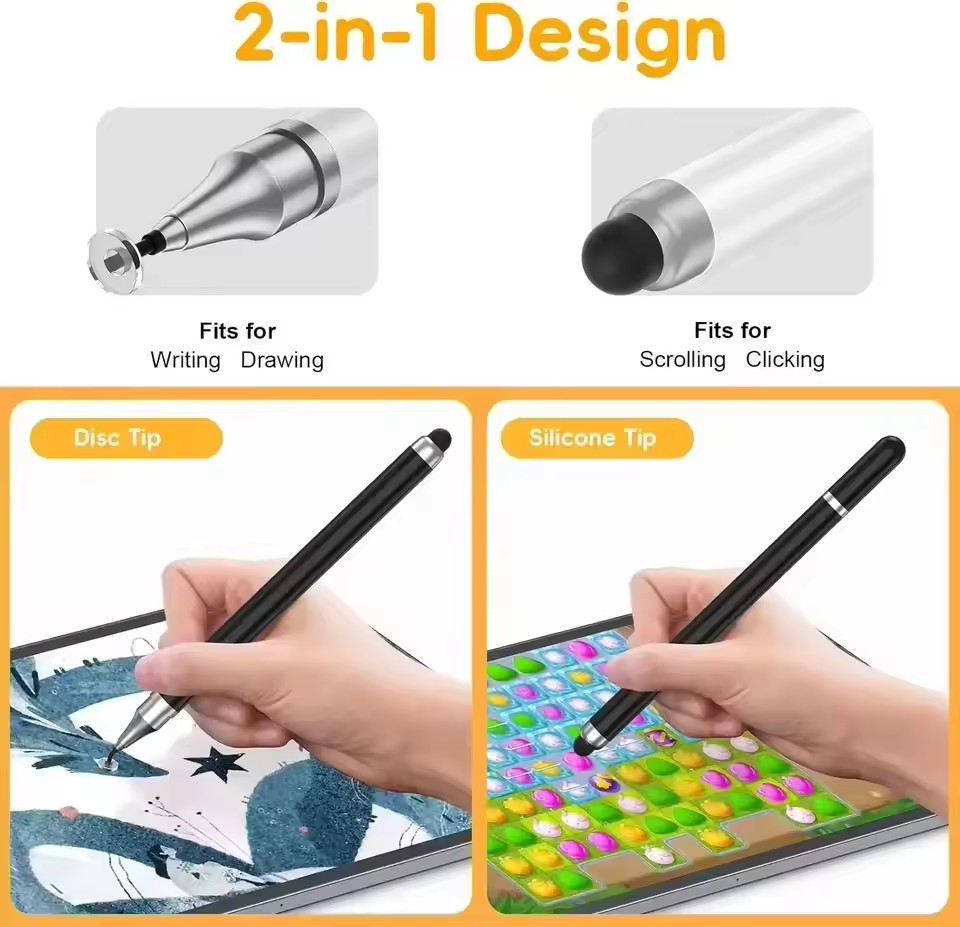 2 in 1 Universal Stylus Pen Fo - Essential Tablet Accessories 评论和价格